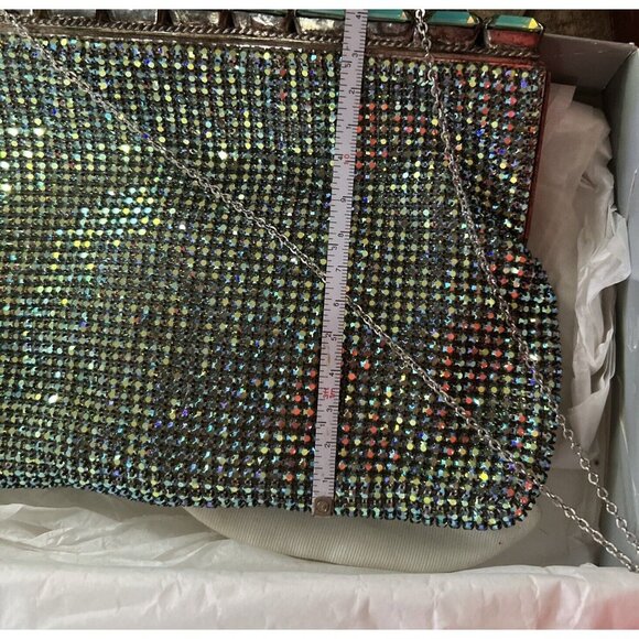 Austrian Crystal evening Bag Neiman Marcus & Coin Purse Rare HTF - Picture 5 of 8